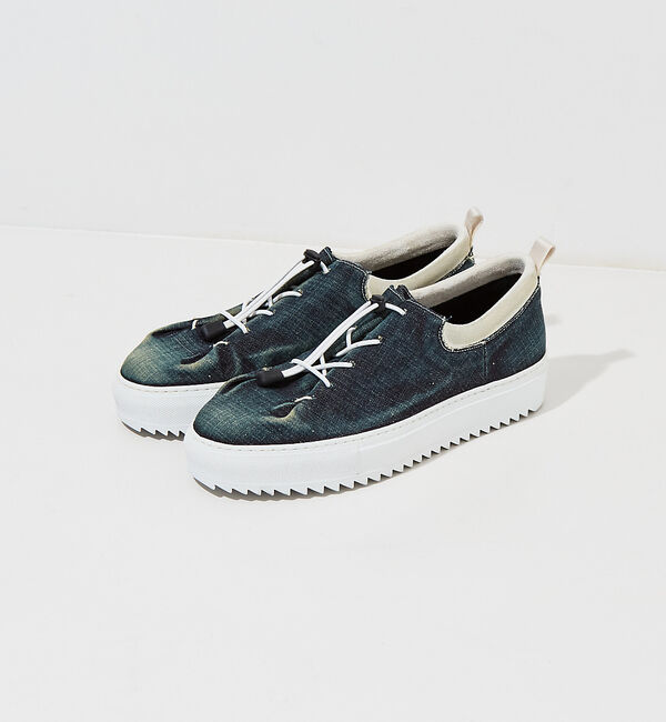 alfredoBANNISTER「【デニム】ドローコード スニーカー」|スニーカー|