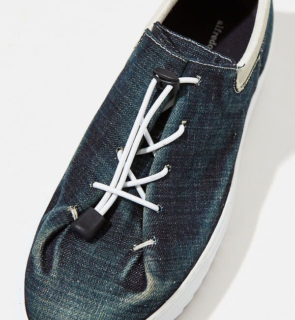 alfredoBANNISTER「【デニム】ドローコード スニーカー」|スニーカー|