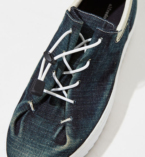 alfredoBANNISTER「【デニム】ドローコード スニーカー」|スニーカー|