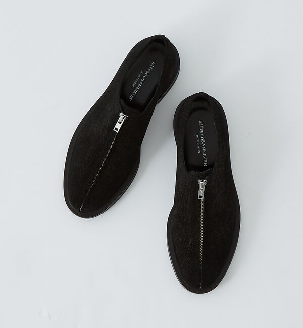 alfredoBANNISTER「センター ジップ パターン レザーシューズ」|その他|