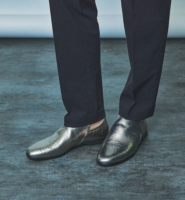 alfredoBANNISTER「ホイル ソフトレザー ドレープ フラットシューズ」|その他|