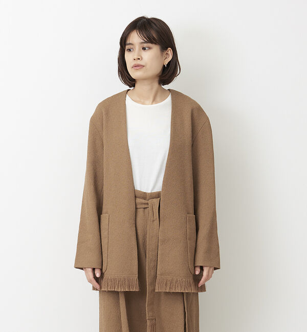 Rouge vif「【CURRENTAGE】ノーカラージャケット」|ノーカラージャケット|