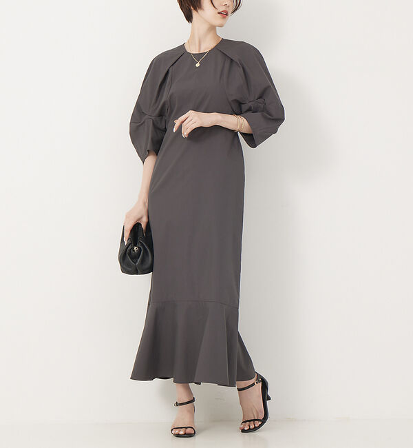 Rouge vif「マーメイドワンピース」|ワンピース|チャコールグレー