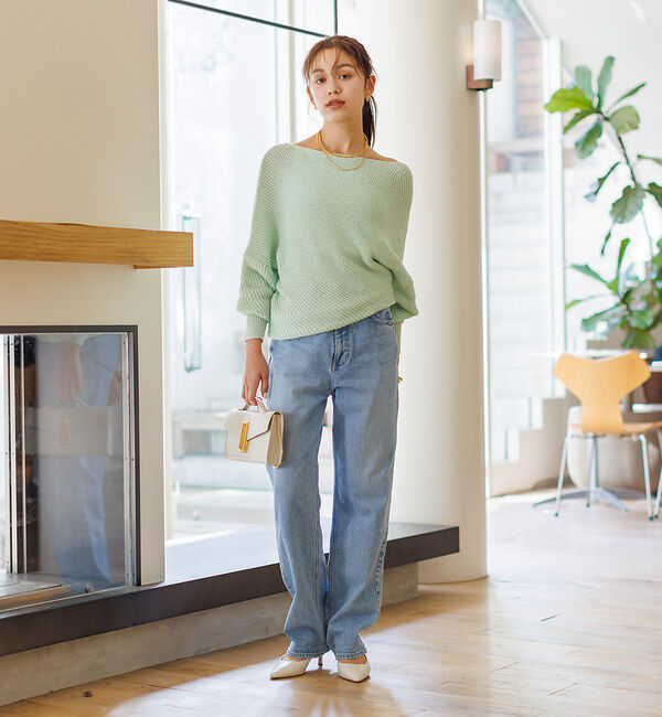 Rouge vif「【RED CARD/レッドカード】One-Day ルーズストレート デニム」|デニム|