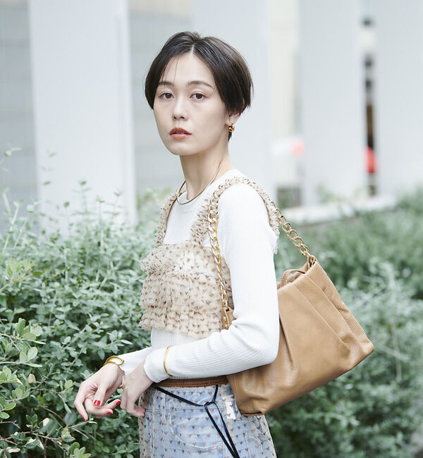 Rouge vif「スター＆ハート柄チュールフリルビスチェ」|シャツ・ブラウス|