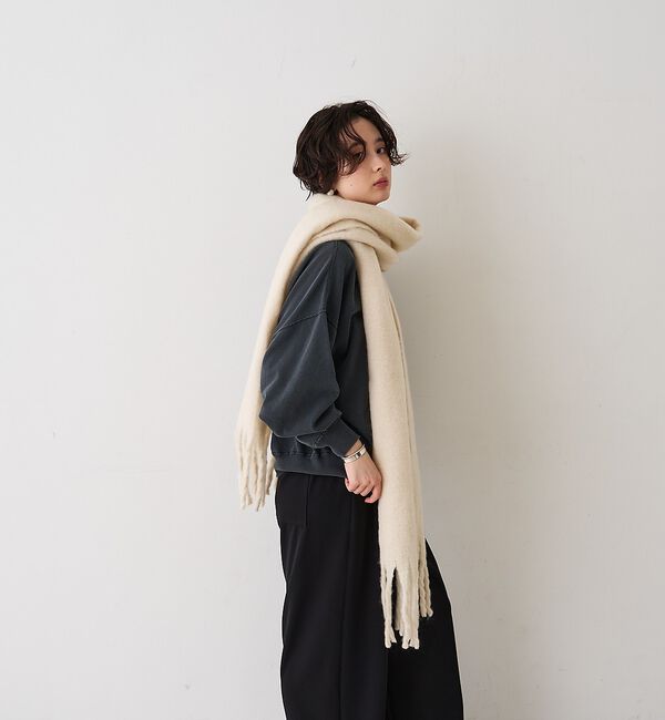 Rouge vif「【一部店舗限定】ボリュームフリンジマフラー/ストール」|マフラー|