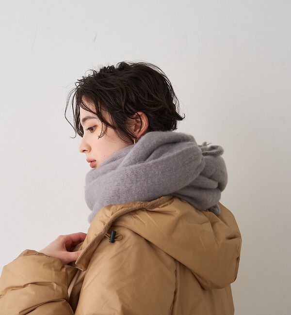 Rouge vif「【一部店舗限定】ボリュームフリンジマフラー/ストール」|マフラー|