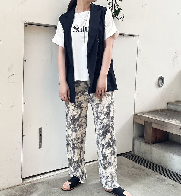 abahouse mavie「【セットアップ対応】リネンライクベスト」|ベスト・ジレ|