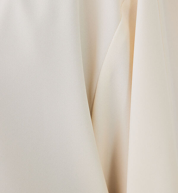 abahouse mavie「【セットアップ対応】クールタッチサテンノーカラージャケット」|ノーカラージャケット|