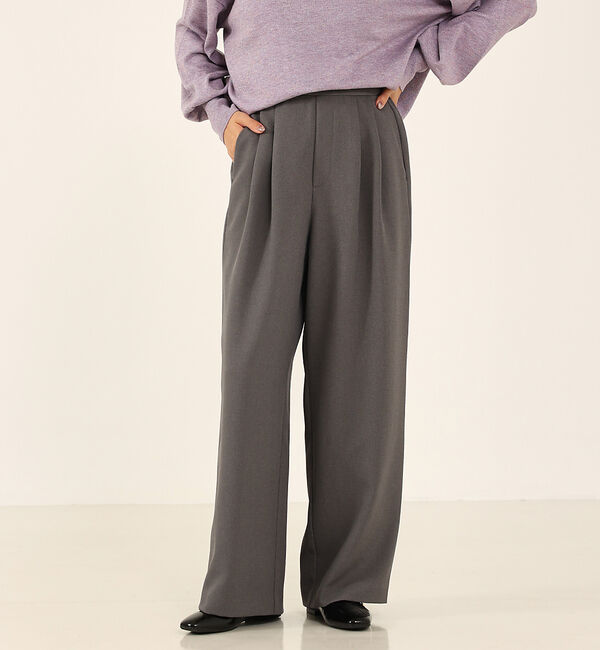 abahouse mavie「【セットアップ対応】ピンストライプ＆無地タックワイドパンツ」|その他|