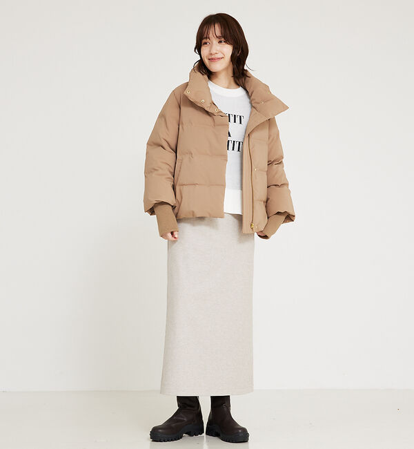 abahouse mavie「【セットアップ対応】ウォームジャージータイトスカート」|スカート|