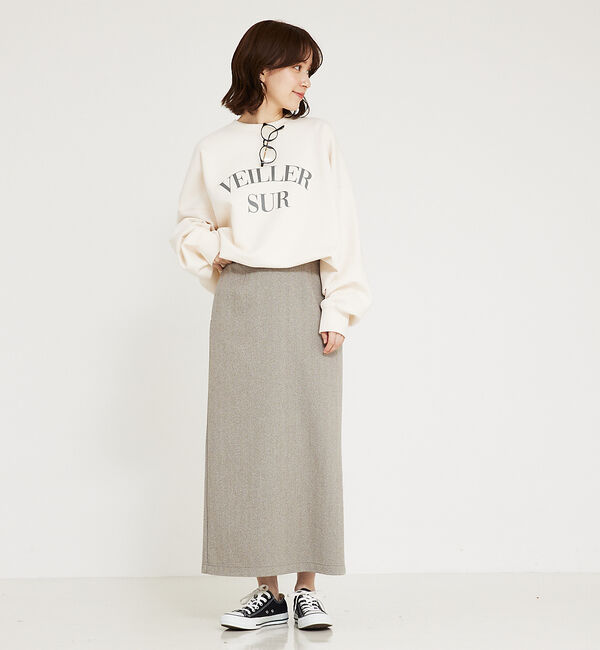 abahouse mavie「【セットアップ対応】ウォームジャージータイトスカート」|スカート|