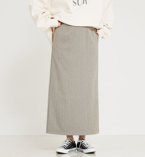 abahouse mavie「【セットアップ対応】ウォームジャージータイトスカート」|スカート|