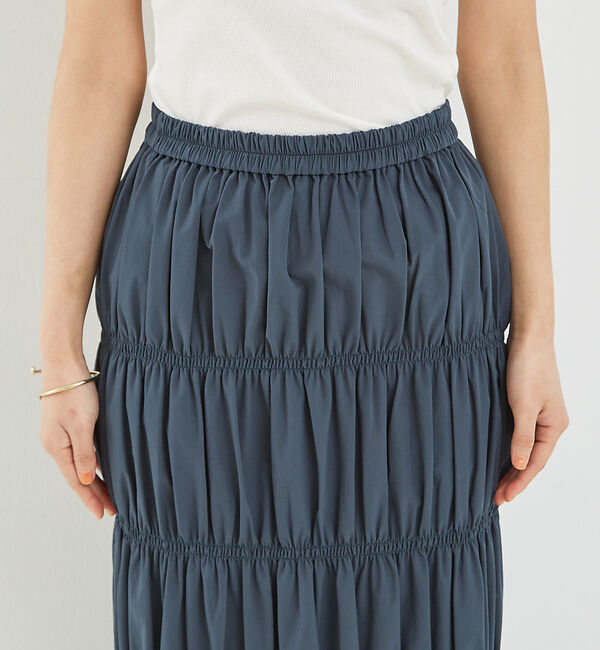 abahouse mavie「シャーリングスカート」|スカート|