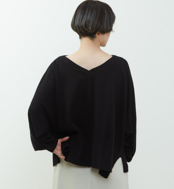 Soffitto「【nota della mano sinistra（ノータ デラ マノ シニストラ）】ドルマン2wayニットトップス」|ニット・セーター|