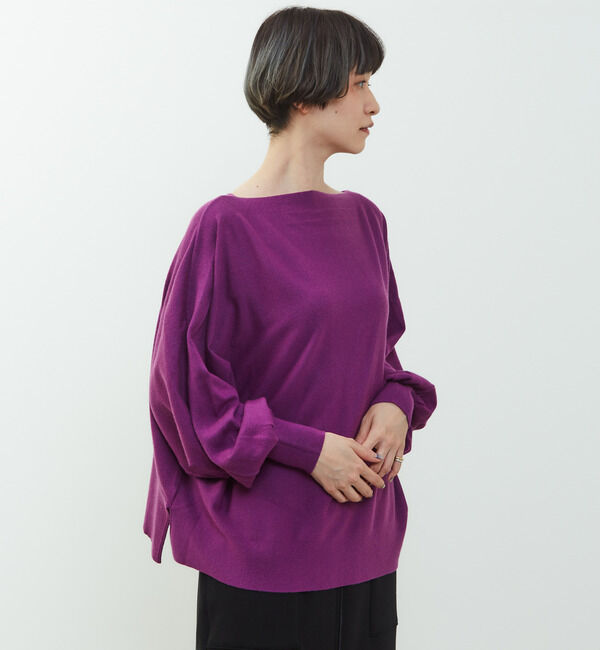 Soffitto「【nota della mano sinistra（ノータ デラ マノ シニストラ）】ドルマン2wayニットトップス」|ニット・セーター|