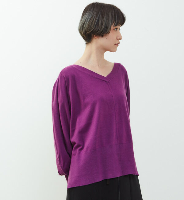 Soffitto「【nota della mano sinistra（ノータ デラ マノ シニストラ）】ドルマン2wayニットトップス」|ニット・セーター|