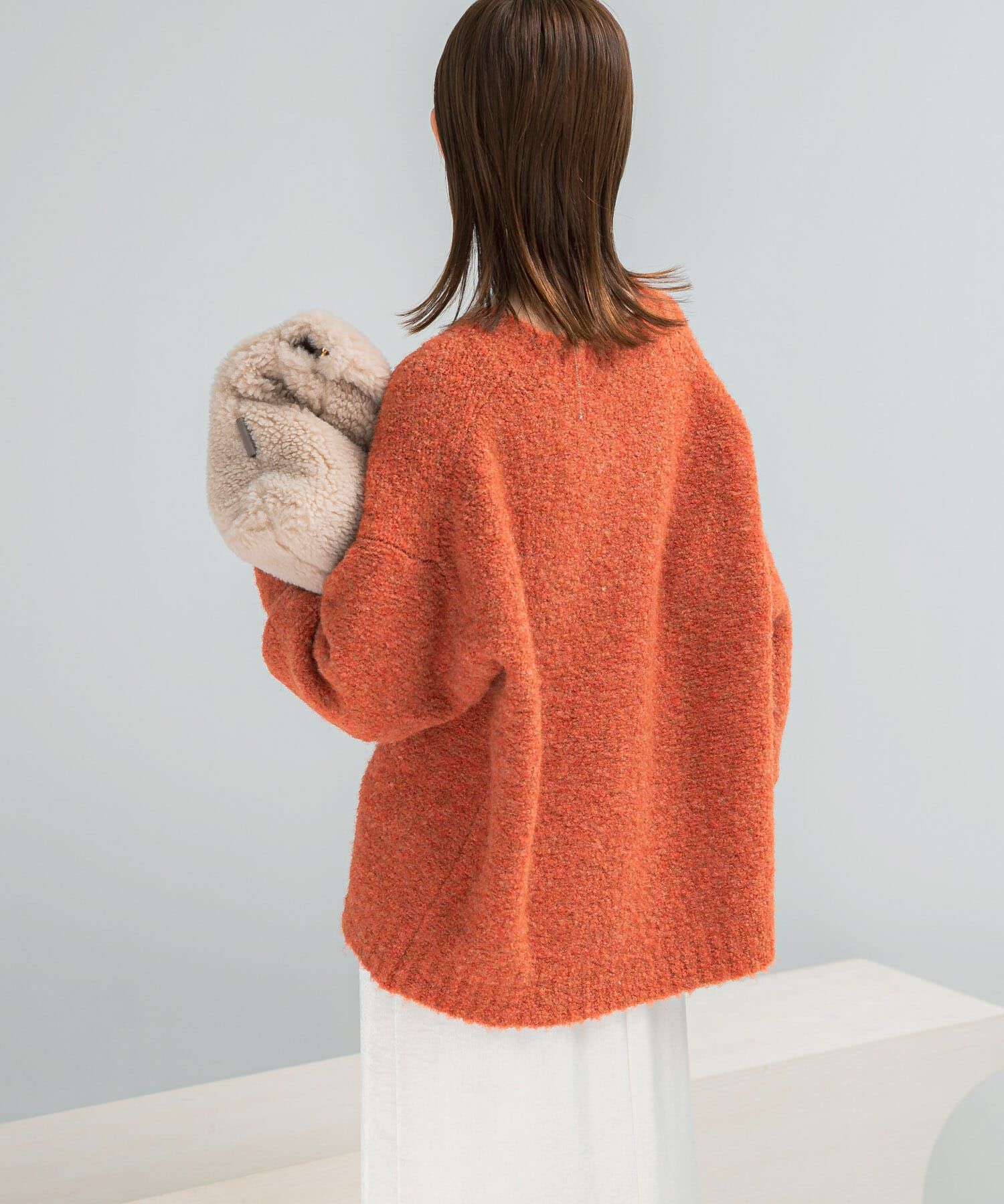 URBAN RESEARCH ROSSO「『WEB限定』Vネックカーブスリーブニット」|ニット・セーター|