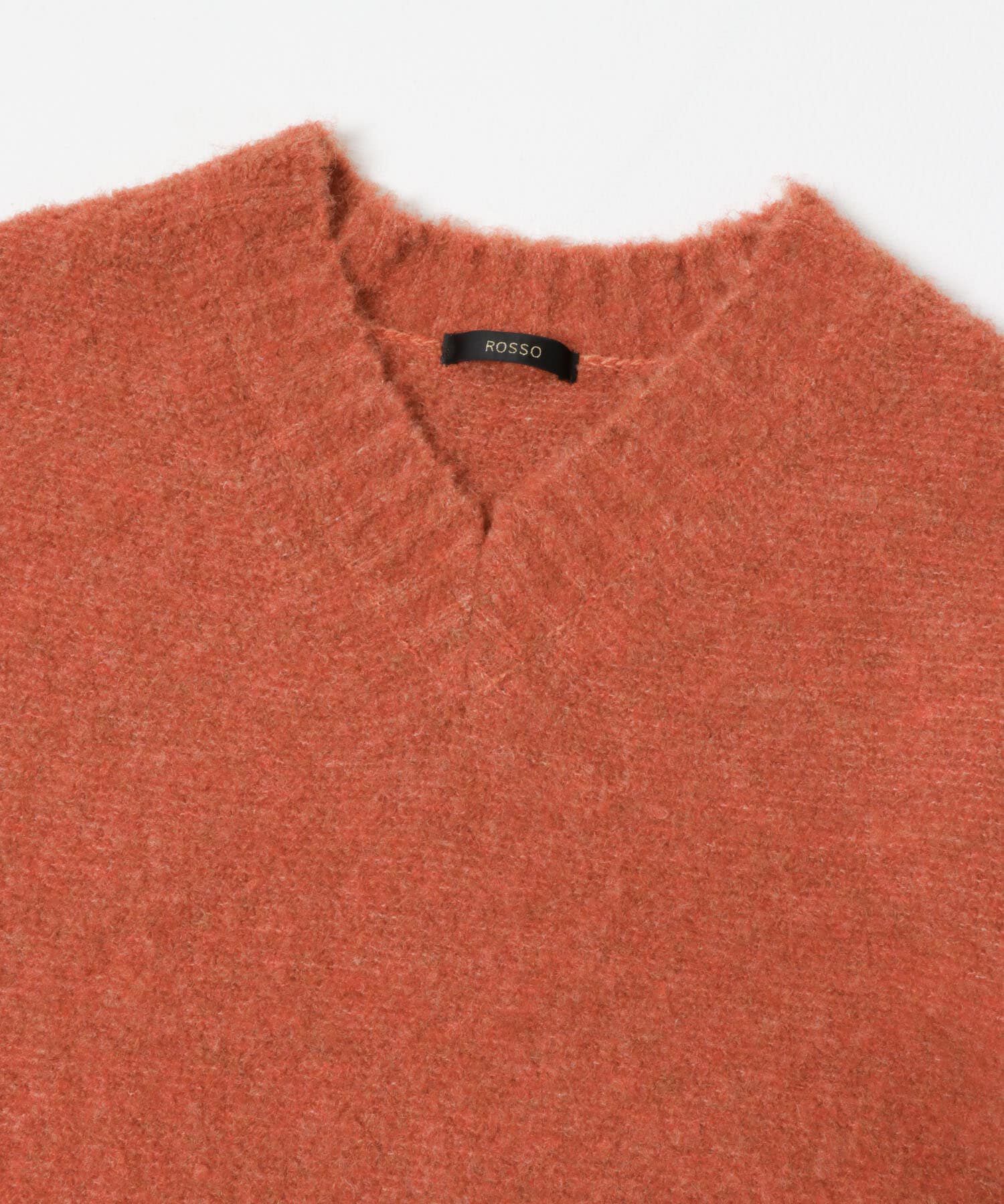 URBAN RESEARCH ROSSO「『WEB限定』Vネックカーブスリーブニット」|ニット・セーター|