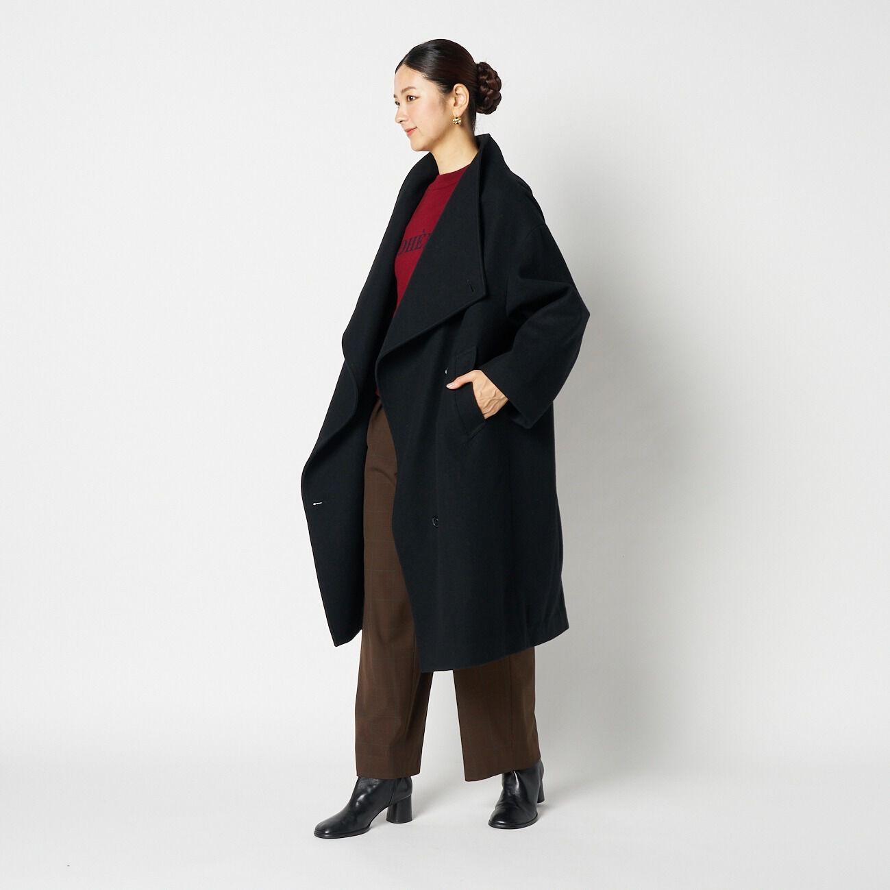 HELIOPOLE「HELIOPOLE WOOL STAND COLLAR COAT」|トレンチコート|