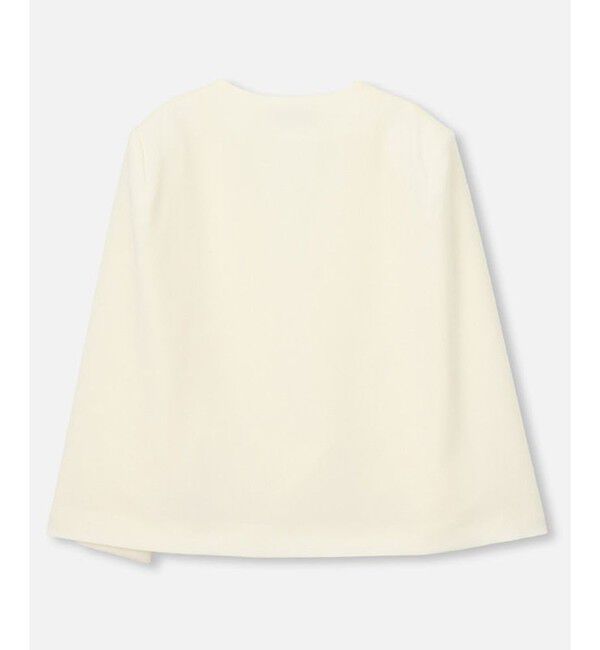 LOULOU WILLOUGHBY「【LOULOU WILLOUGHBY】◇リトルブラックケープジャケット」|ノーカラージャケット|