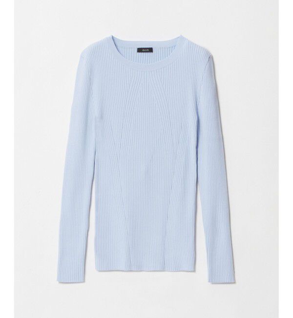 allureville「リブキリカエデザインプルオーバー」|ニット・セーター|