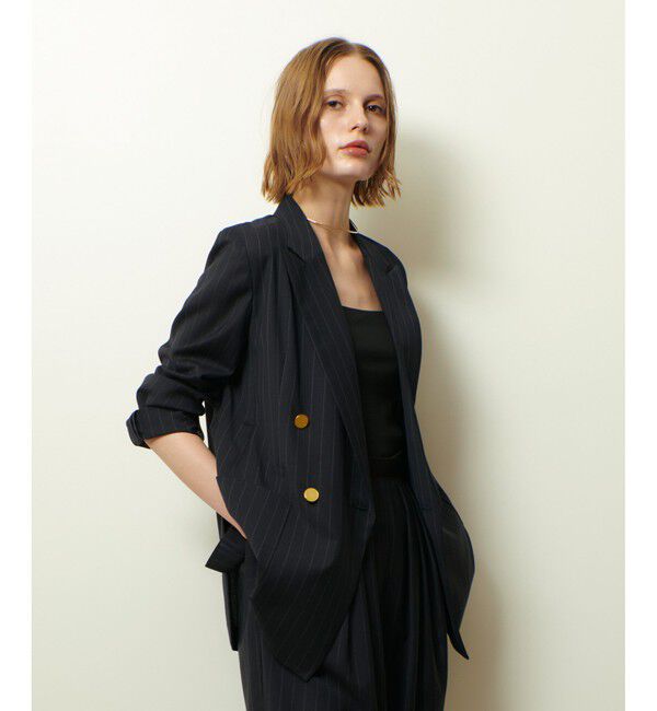 allureville「トリアセサイロピークドラペルジャケット」|テーラードジャケット|