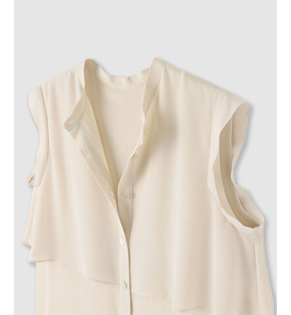 allureville「ジョーゼットオーバーラップブラウス」|シャツ・ブラウス|