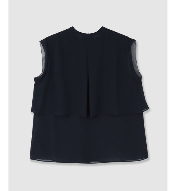 allureville「ジョーゼットオーバーラップブラウス」|シャツ・ブラウス|