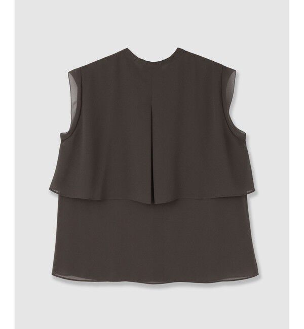 allureville「ジョーゼットオーバーラップブラウス」|シャツ・ブラウス|