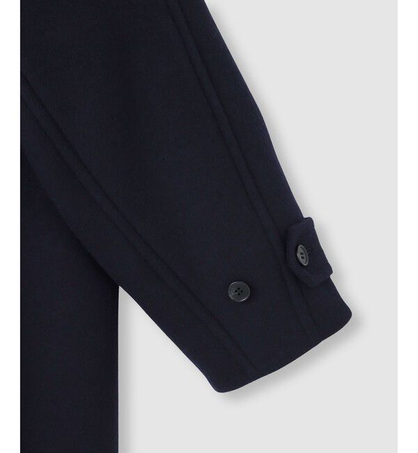 allureville「Wビーバーノーカラーコクーンコート」|ダッフルコート|