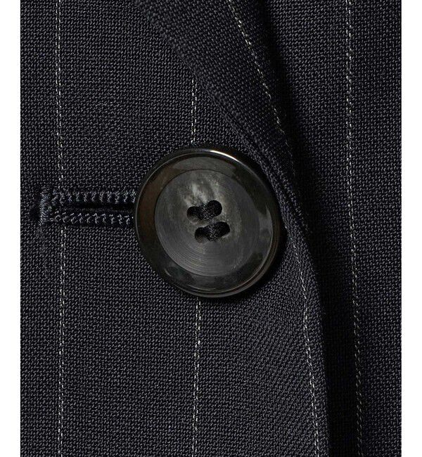 allureville「ＴＷストライプハーフスリーブジャケット」|テーラードジャケット|