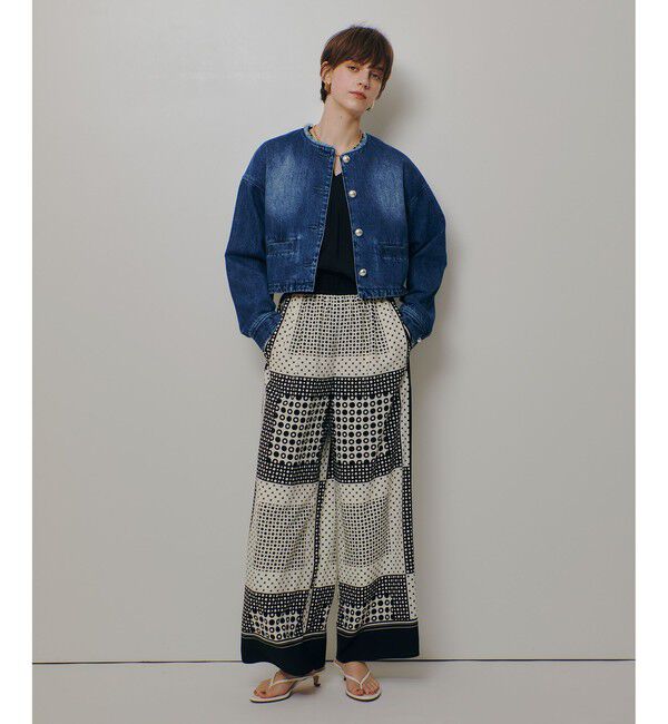 allureville「幾何プリントイージーパンツ」|チノ|