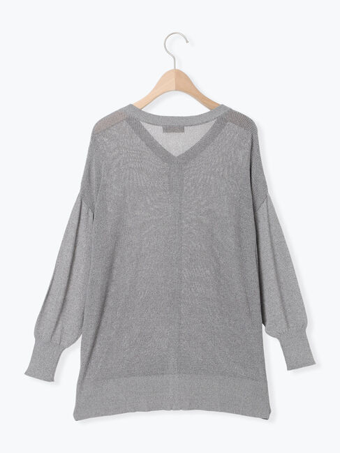 Samansa Mos2「【接触冷感】畦編みニットカーディガン」|カーディガン|