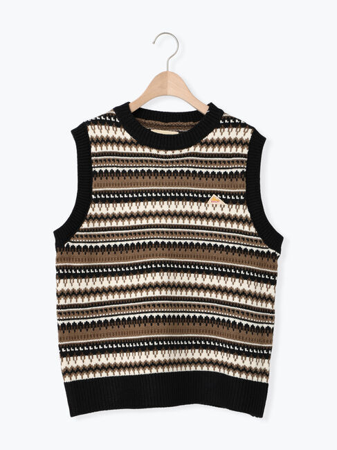 Samansa Mos2「【KELTY&times;Samansa Mos2】ジャカードニットベスト」|ダウンベスト・ベスト|