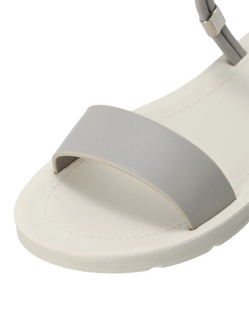 Samansa Mos2 blue「【ふっくらクッション】2wayフラットサンダル」|サンダル|