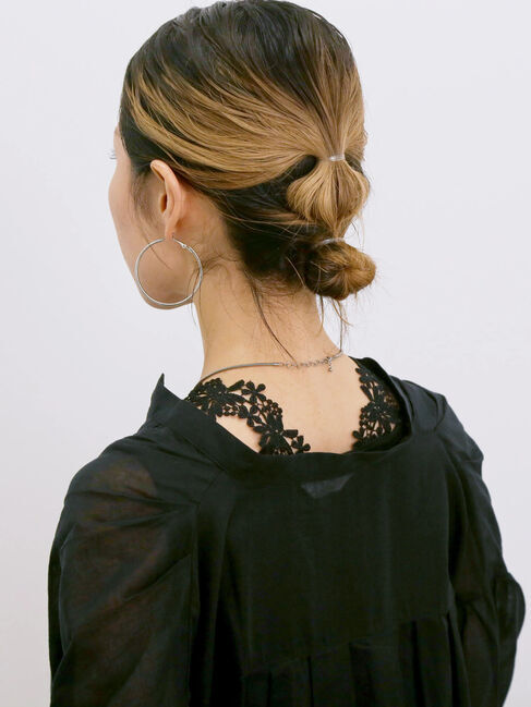 Samansa Mos2 blue「◎シフォンタックブラウス」|シャツ・ブラウス|