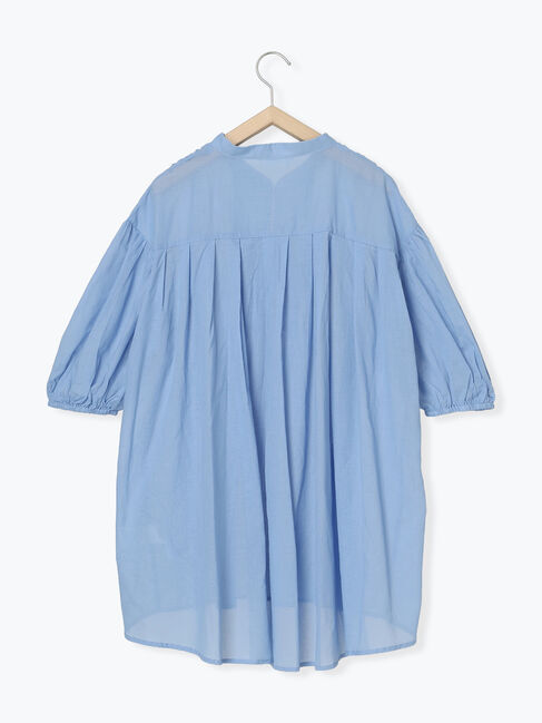 Samansa Mos2 blue「◎シフォンタックブラウス」|シャツ・ブラウス|