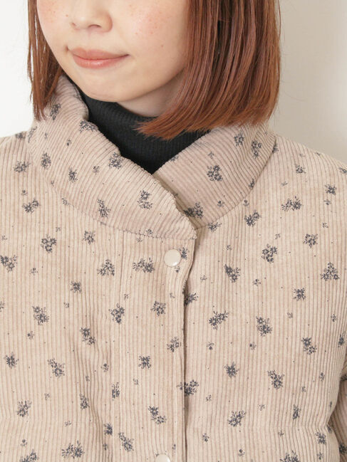 Samansa Mos2「柄アソートコーディロイブルゾン」|ブルゾン・スタジャン|