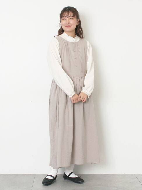 Samansa Mos2「【WEB限定】バックスリットジャンスカ」|ワンピース|