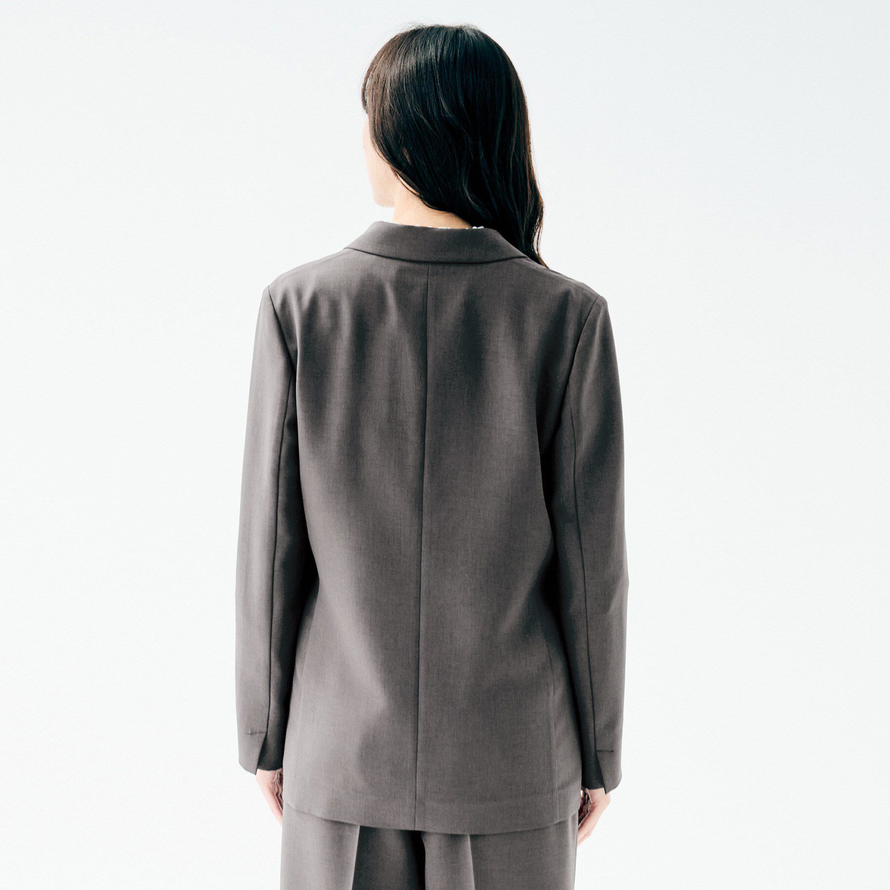 UNTITLED「【接触冷感/UVカット/洗える】エアリー ダブルブレストジャケット」|テーラードジャケット|