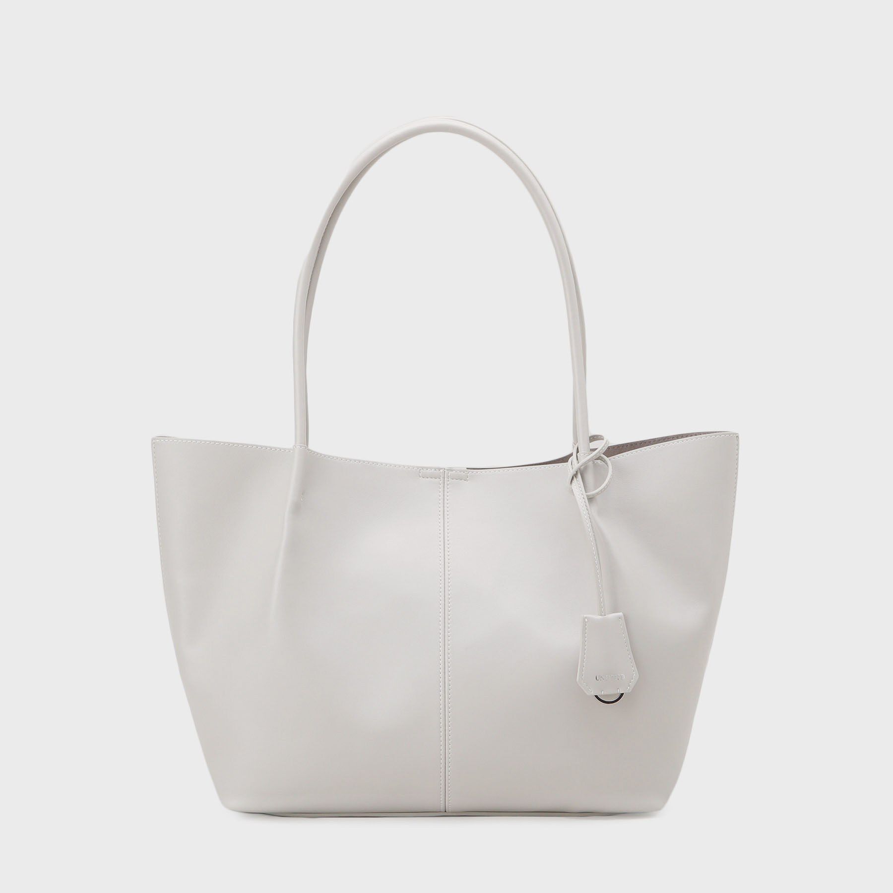 UNTITLED「スプリットレザートート」|トートバッグ|ライトグレー(011