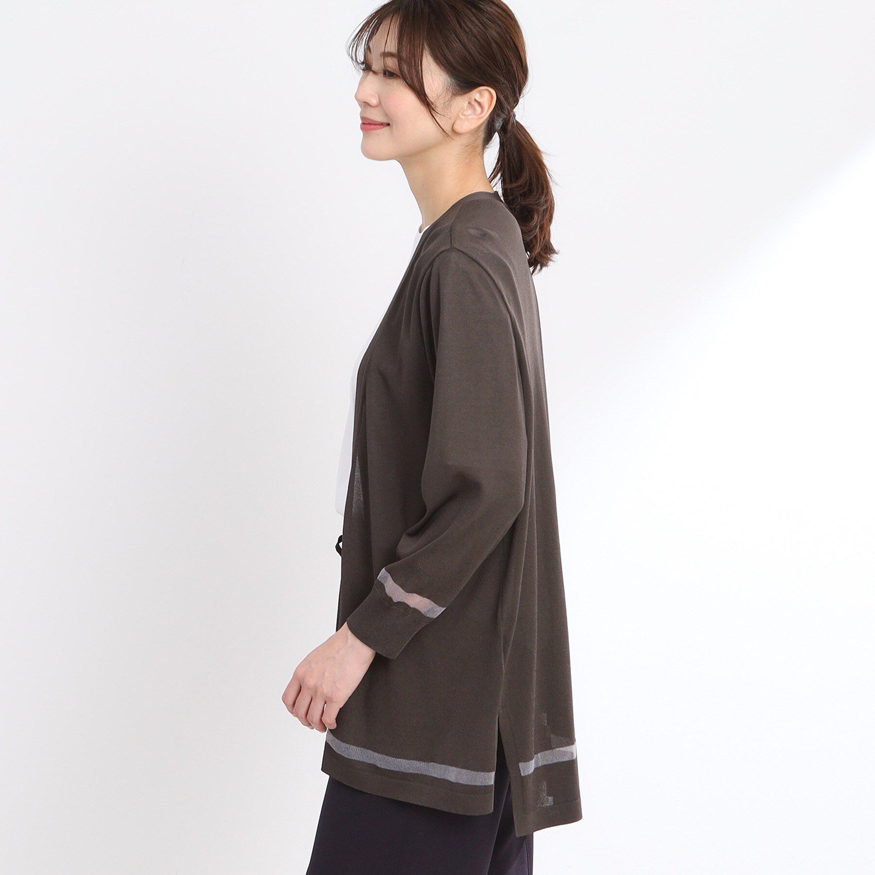 Reflect「【手洗い可】着流しカーディガン」|カーディガン|