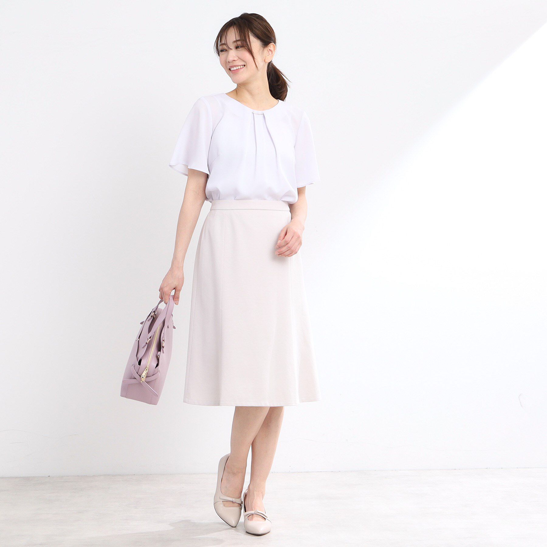 Reflect「【匠シリーズ／洗える】匠ソフトフレアスカート」|スカート|