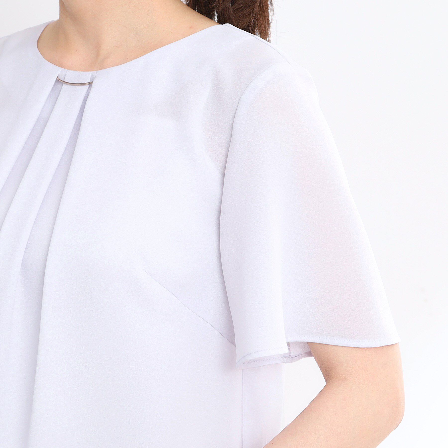 Reflect「【洗える】タックディティールブラウス」|シャツ・ブラウス|