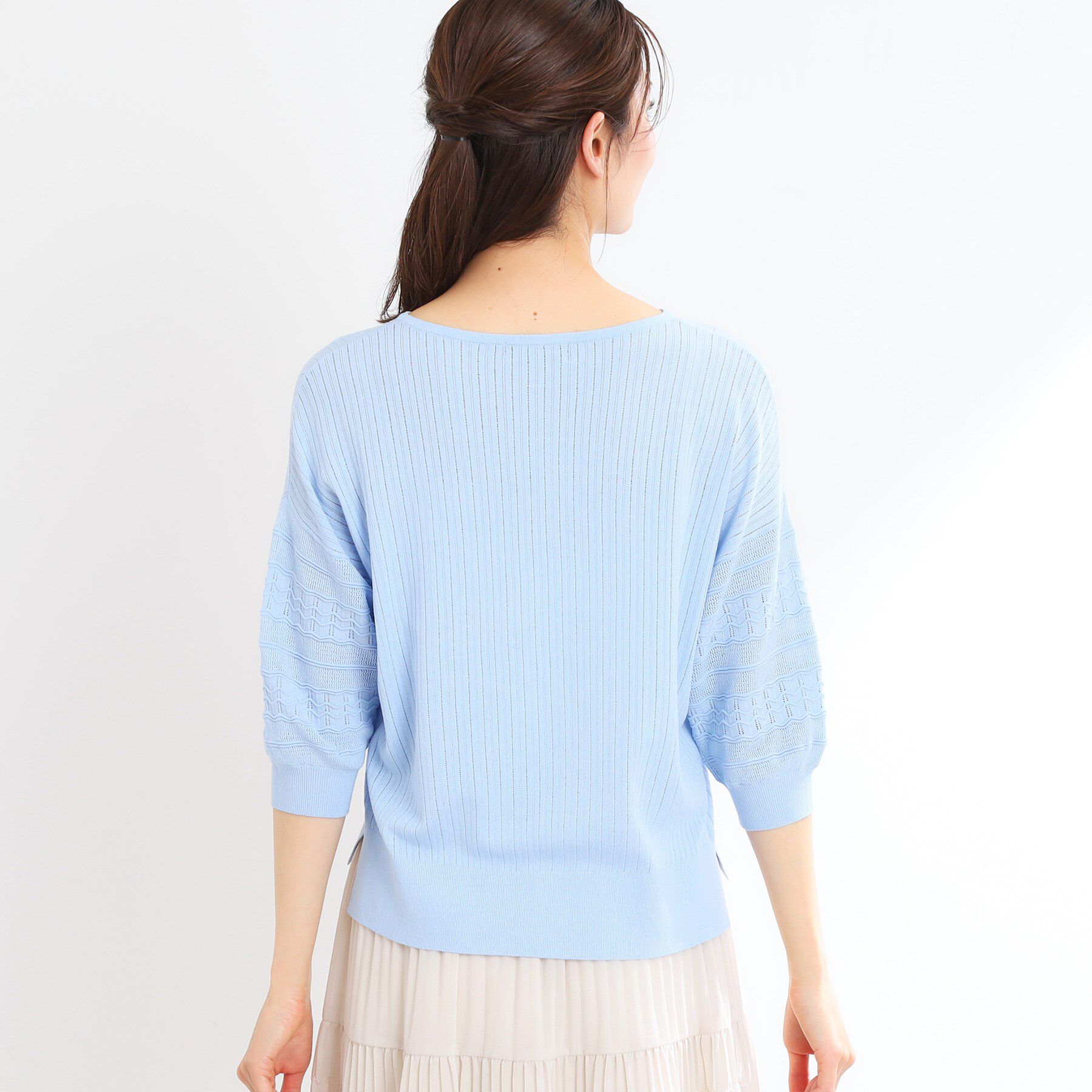 Reflect「【WEB先行カラーあり】オフボディプルオーバーニット」|ニット・セーター|