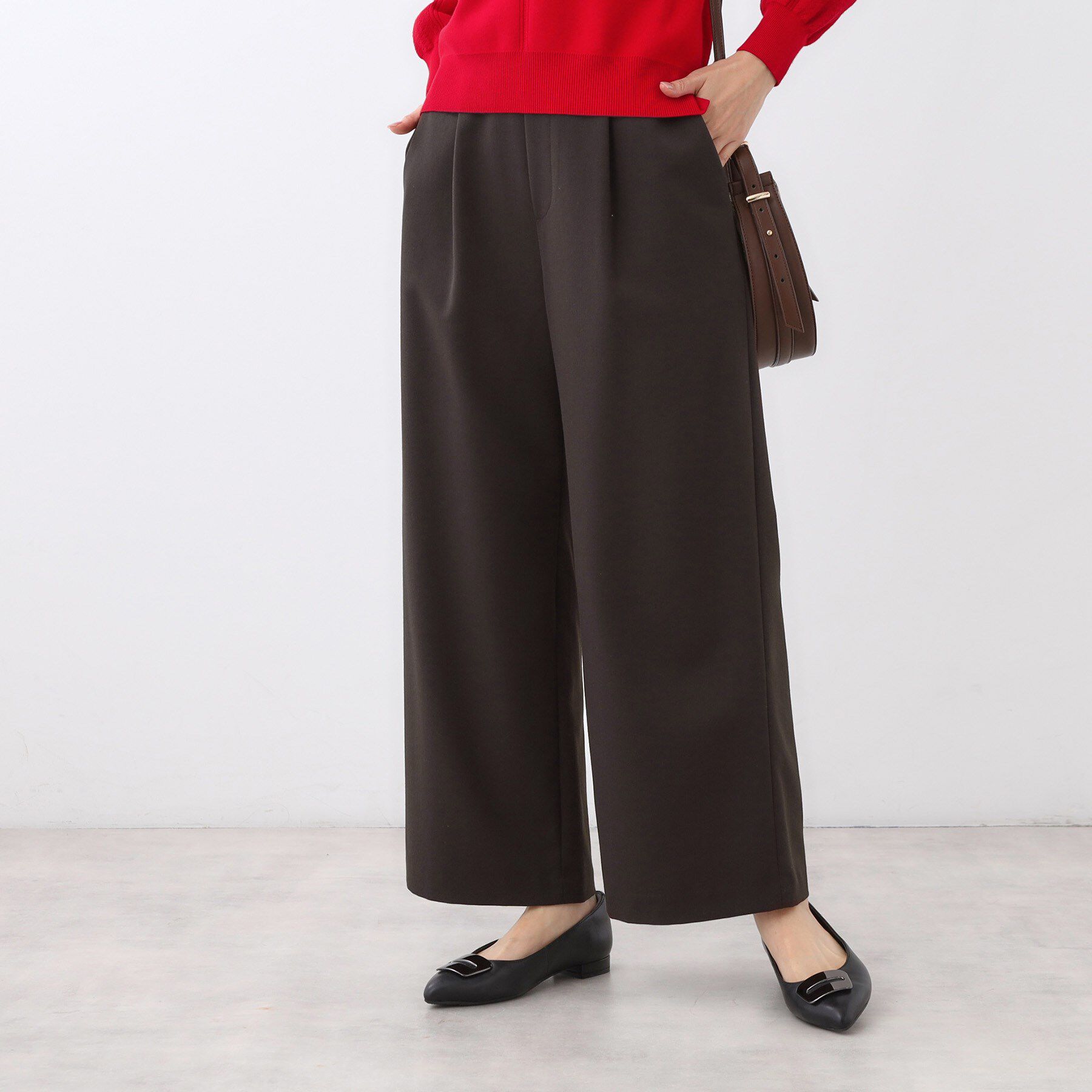 Reflect「【すっきりシルエット】ワイドクロップドパンツ」|その他|