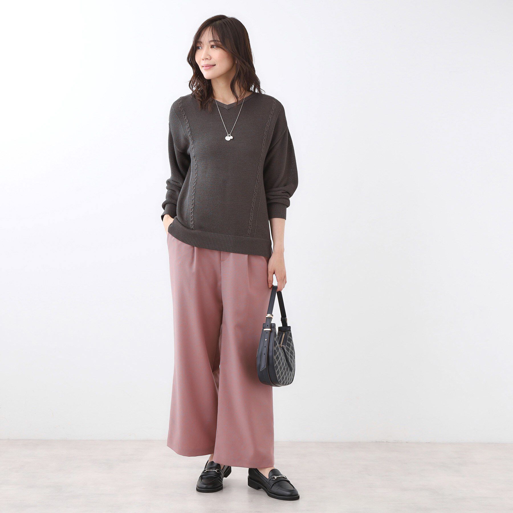 Reflect「【すっきりシルエット】ワイドクロップドパンツ」|その他|