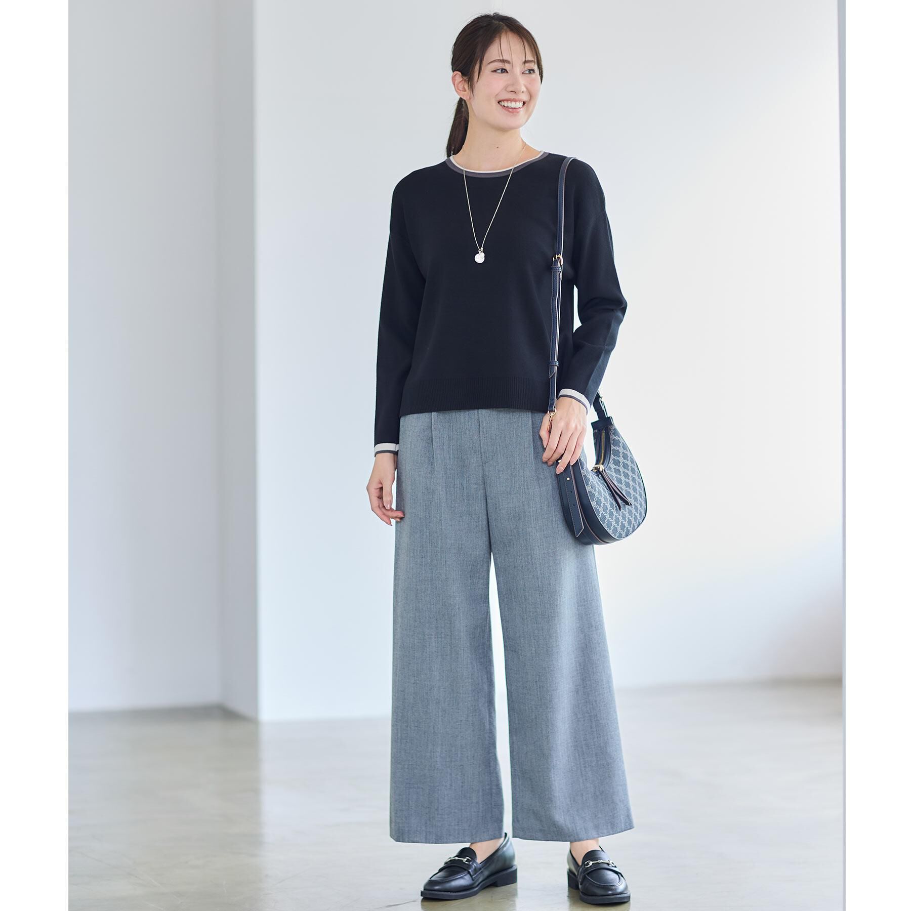 Reflect「【すっきりシルエット】ワイドクロップドパンツ」|その他|