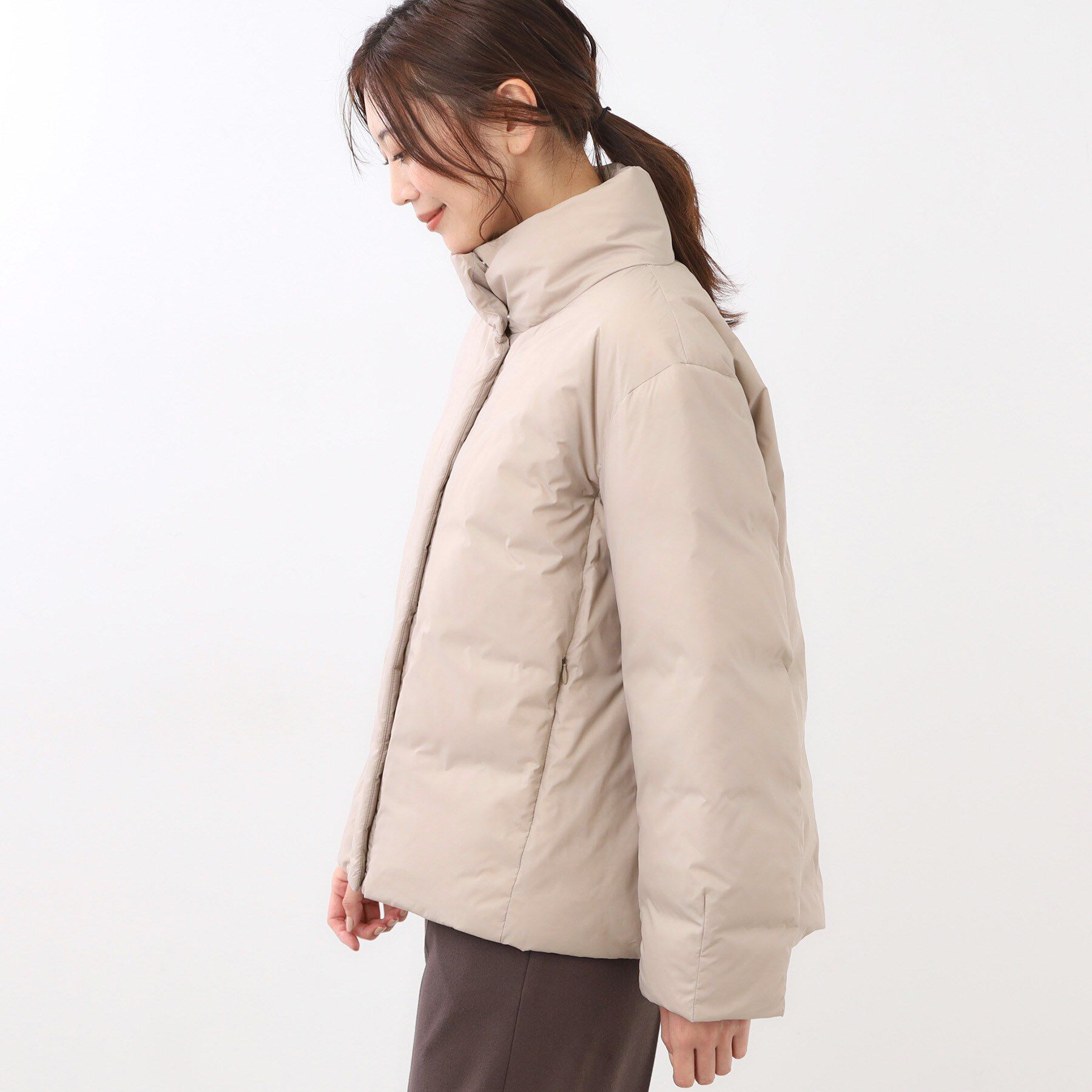 Reflect「【すっきりシルエット】ショート丈ダウンコート」|ダウン|